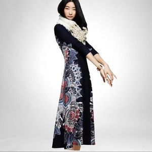 Anthropologie Maeve Navy Eira Sweater Dress Small Long Sleeve